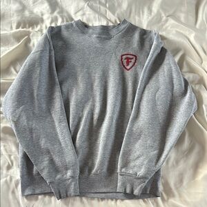 Fruit of the Loom Gray Crewneck Sweatshirt Soft Cotton Blend